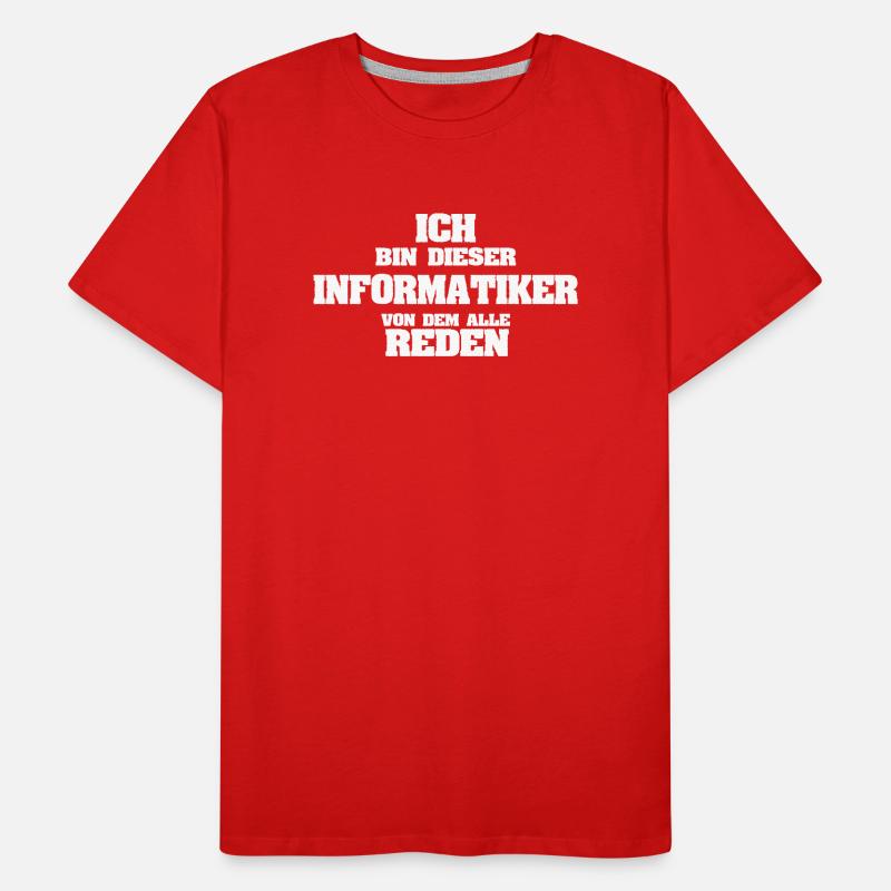 Work Computer Scientist Men's Premium Organic T-Shirt