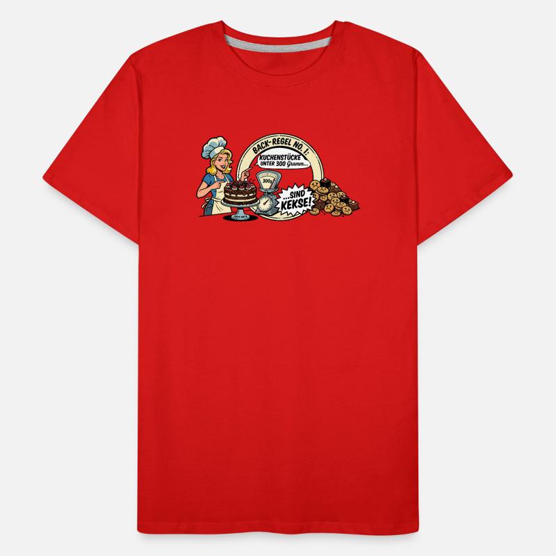 Kuchen Männer Premium Bio T-Shirt