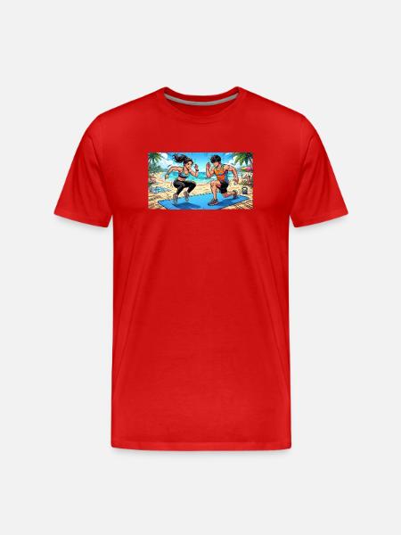 Couples training - Men's Premium Organic T-Shirt - red