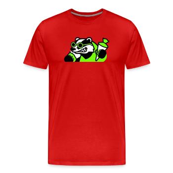 Icône de la rentrée scolaire de Badger Cool - T-shirt bio Premium Homme - rouge - Devant - Damien (186cm)