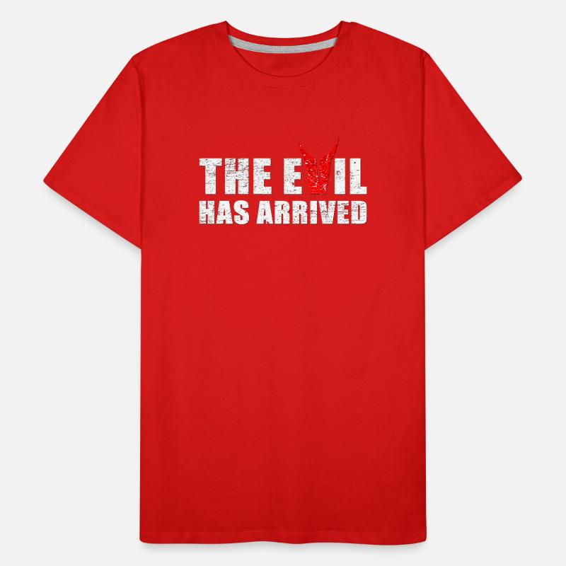Le mal est venu avec les cornes du diable T-shirt bio Premium Homme