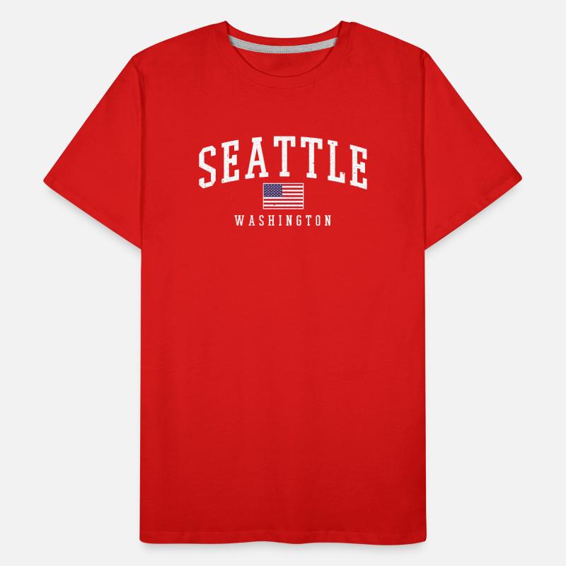 Seattle Washington T-shirt bio Premium Homme