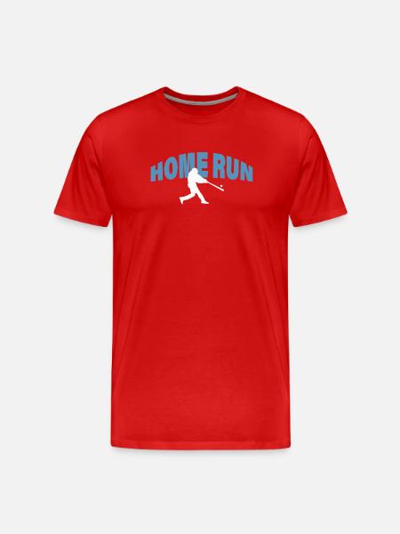 HOME RUN - Men's Premium Organic T-Shirt - red