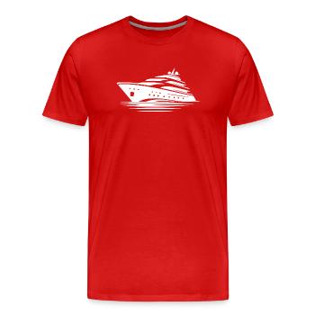 Luxus auf den Wellen Kreuzfahrtträume Urlaub - Männer Premium Bio T-Shirt - Rot - Vorne - Damien (186cm)