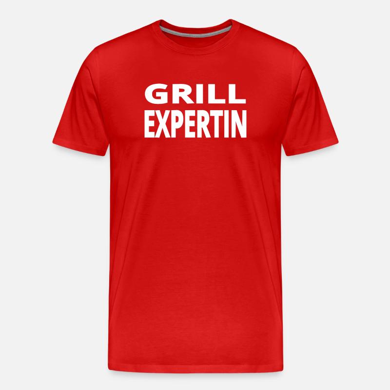 Grillen - Männer Premium Bio T-Shirt - Rot