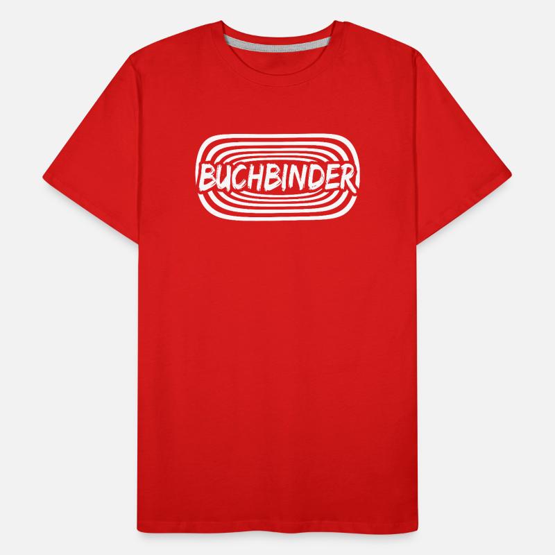 Arbeit Buchbinder Männer Premium Bio T-Shirt