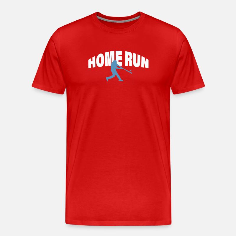 HOME RUN - Männer Premium Bio T-Shirt - Rot
