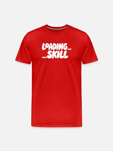 Loading Screen Skill Aesthetics - Men's Premium Organic T-Shirt - red