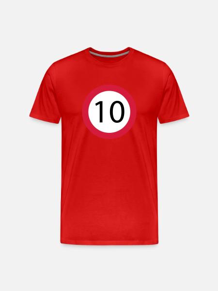 10 - T-shirt bio Premium Homme - rouge
