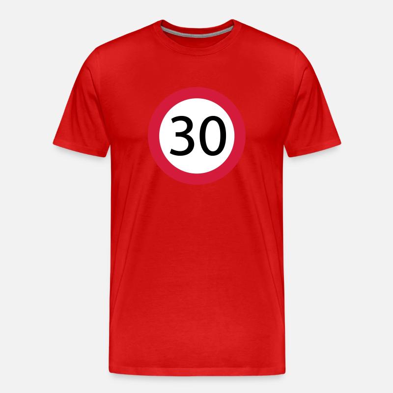 30 - Männer Premium Bio T-Shirt - Rot