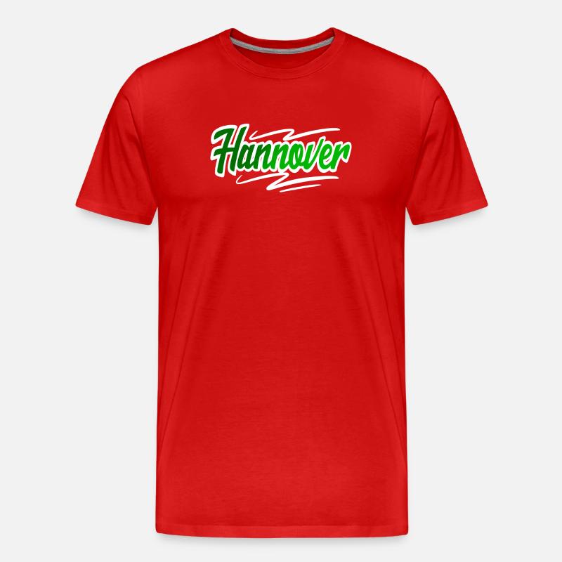 Hannover - Männer Premium Bio T-Shirt - Rot