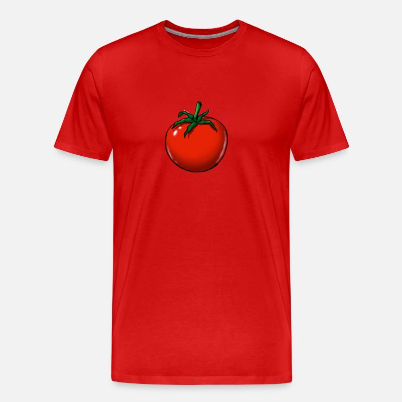 Tomate - Männer Premium Bio T-Shirt - Rot