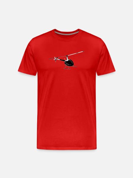 Robinson R22 - Men's Premium Organic T-Shirt - red