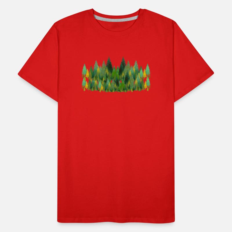trees and trees and trees Männer Premium Bio T-Shirt