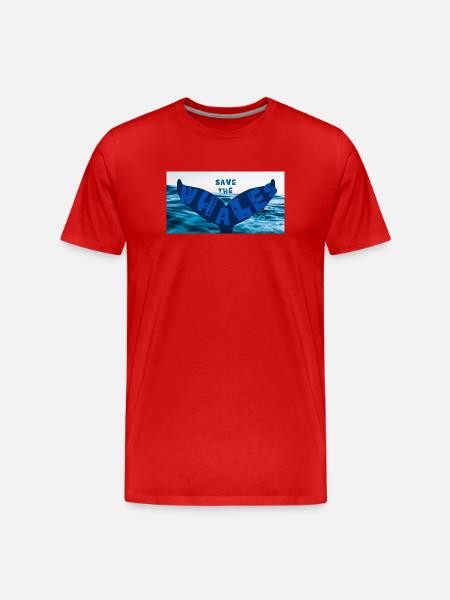 Save the whales - Men's Premium Organic T-Shirt - red
