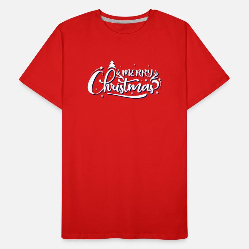 Scénario orné de joyeux Noël T-shirt bio Premium Homme