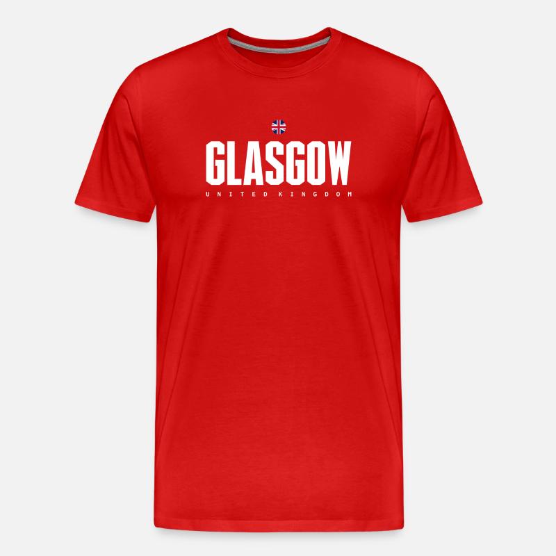 Glasgow - Männer Premium Bio T-Shirt - Rot