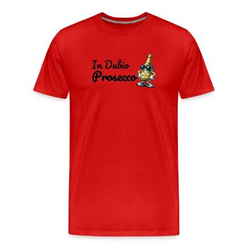 Dans le Prosecco de Dubio - T-shirt bio Premium Homme - rouge - Devant - Damien (186cm)