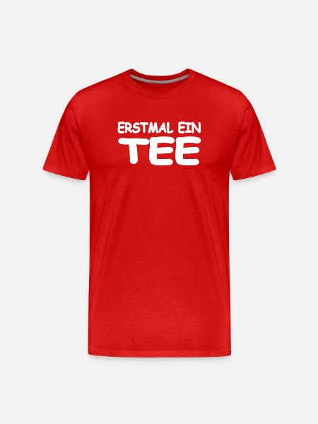 Tea - Men's Premium Organic T-Shirt - red