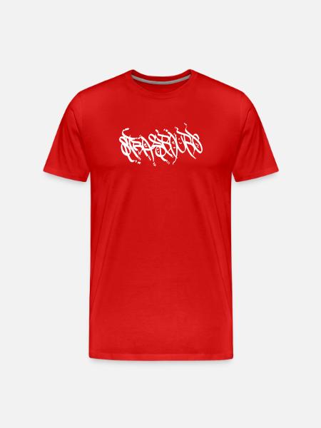 Urban Graffiti Strasbourg T-Shirt - Men's Premium Organic T-Shirt - red