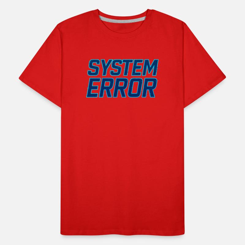 Systemfehler Glitch Design Männer Premium Bio T-Shirt