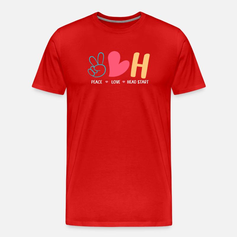 Vorschule Lehrer Vorschulkind - Männer Premium Bio T-Shirt - Rot