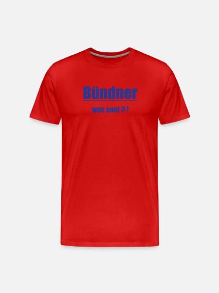 Grisons Quoi ?! - T-shirt bio Premium Homme - rouge