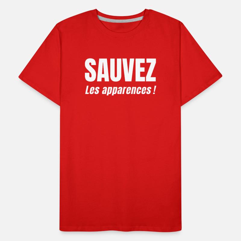 SAVE APPEARANCES! Men's Premium Organic T-Shirt