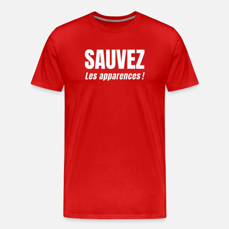RETTET DEN SCHEIN! - Männer Premium Bio T-Shirt - Rot