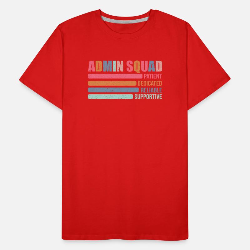 Admin Squad: Patiently Supportive Men's Premium Organic T-Shirt