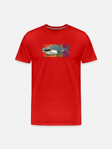 Walhai-Rhincodon-Typus - Männer Premium Bio T-Shirt - Rot