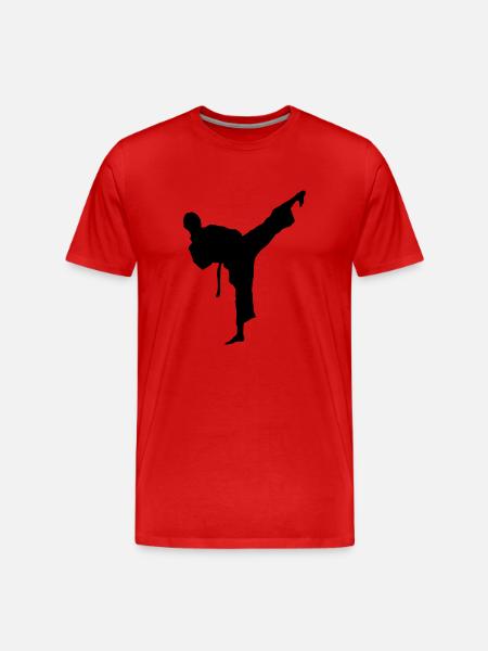 taekwondo_10 - Men's Premium Organic T-Shirt - red