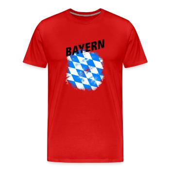 Bayern - Männer Premium Bio T-Shirt - Rot - Vorne - Damien (186cm)
