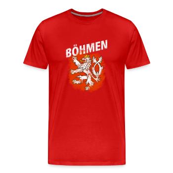 Böhmen - Männer Premium Bio T-Shirt - Rot - Vorne - Damien (186cm)