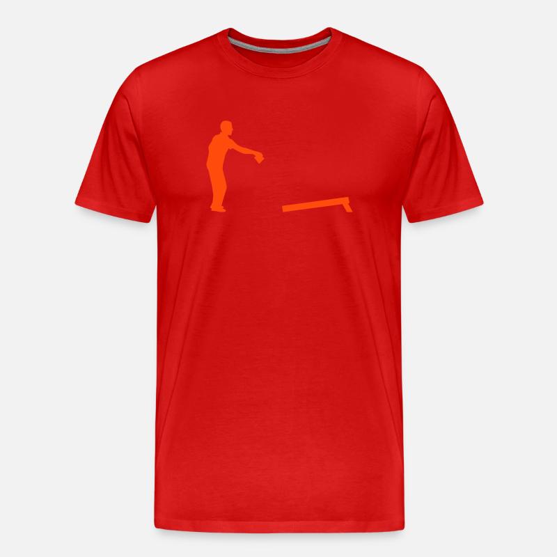Cornhole - Männer Premium Bio T-Shirt - Rot