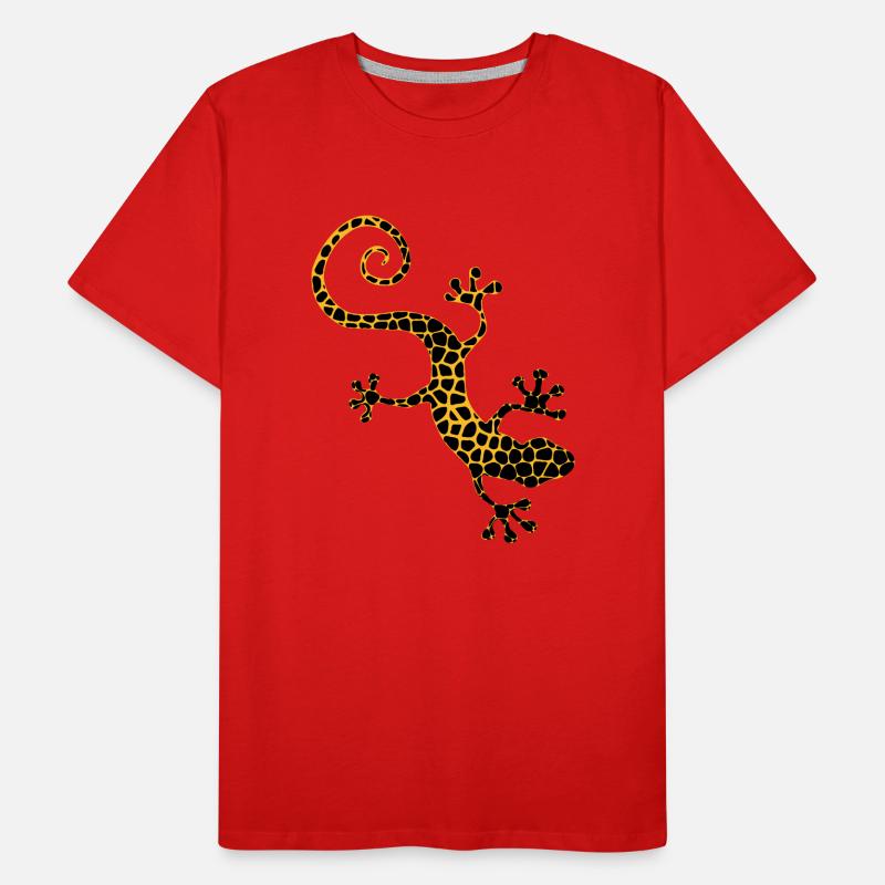 Panther-Eidechse Männer Premium Bio T-Shirt
