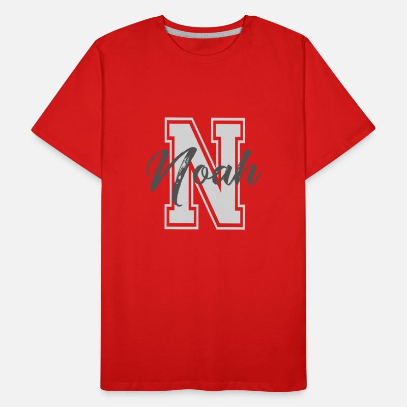 first name NOAH personalized gift Men's Premium Organic T-Shirt