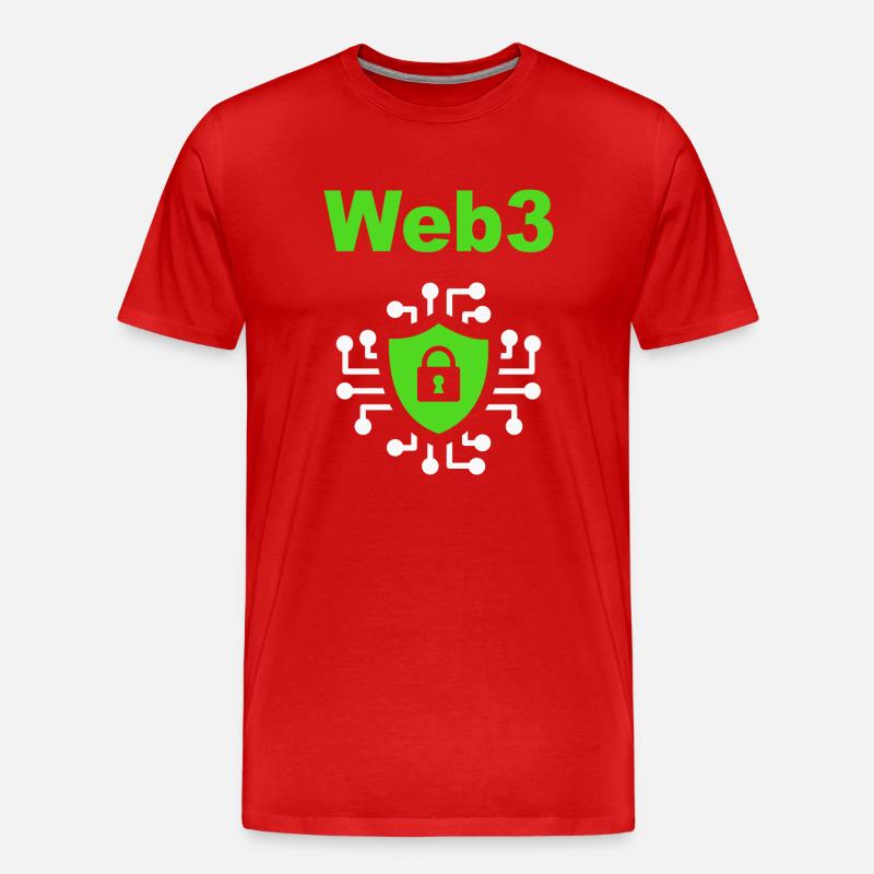 Web3 Cryptocurrency Blockchain Software Developer - Männer Premium Bio T-Shirt - Rot