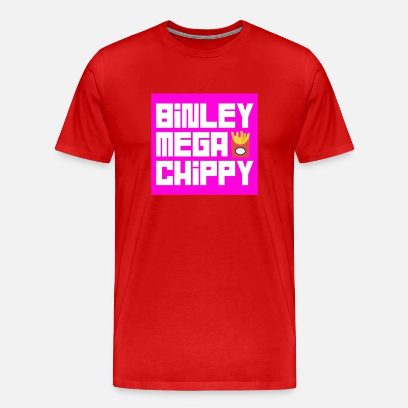 Binley Mega Chippy - Männer Premium Bio T-Shirt - Rot