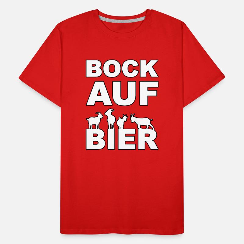 Bock auf Bier Männer Premium Bio T-Shirt