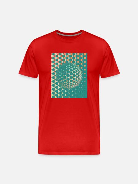 globe - T-shirt bio Premium Homme - rouge