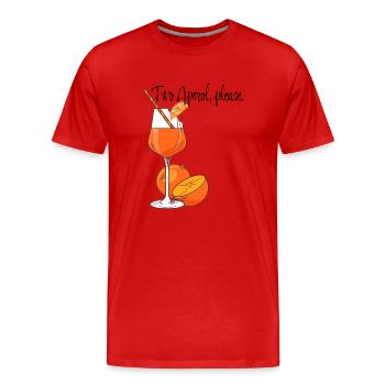 Schickes Shirt Sommer Getränk genießen - Männer Premium Bio T-Shirt - Rot - Vorne - Damien (186cm)