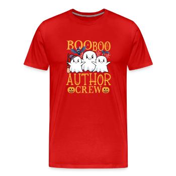 Author uu Funny Author - Men's Premium Organic T-Shirt - red - Front - Damien (186cm)