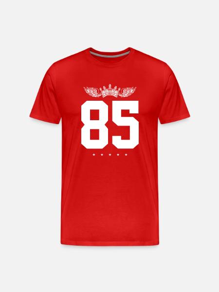 85 Number crown - Men's Premium Organic T-Shirt - red