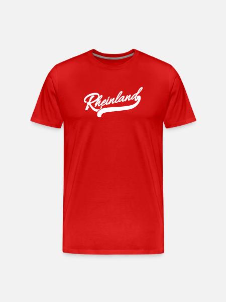 Rhénanie rétro - T-shirt bio Premium Homme - rouge