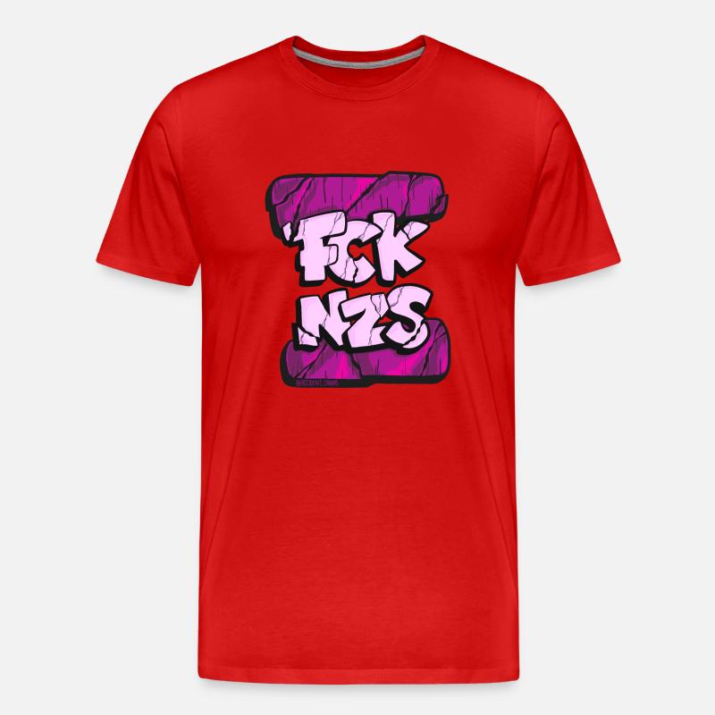 FCKNZS pink - Männer Premium Bio T-Shirt - Rot