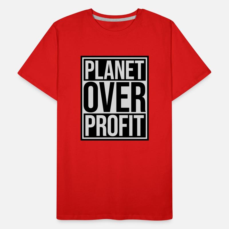 Planète sur le devis de profit T-shirt bio Premium Homme