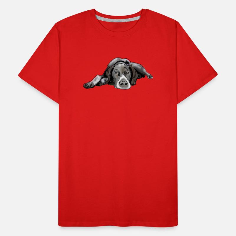 Pointer German Shorthair Men's Premium Organic T-Shirt