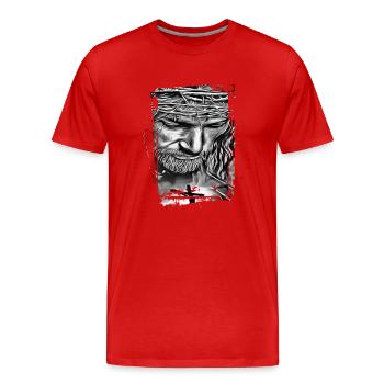 Jesus Mary Mother of Jesus Madonna Mary Marianna - Men's Premium Organic T-Shirt - red - Front - Damien (186cm)