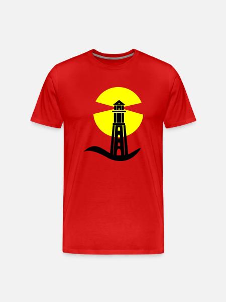 Phare 01 - T-shirt bio Premium Homme - rouge